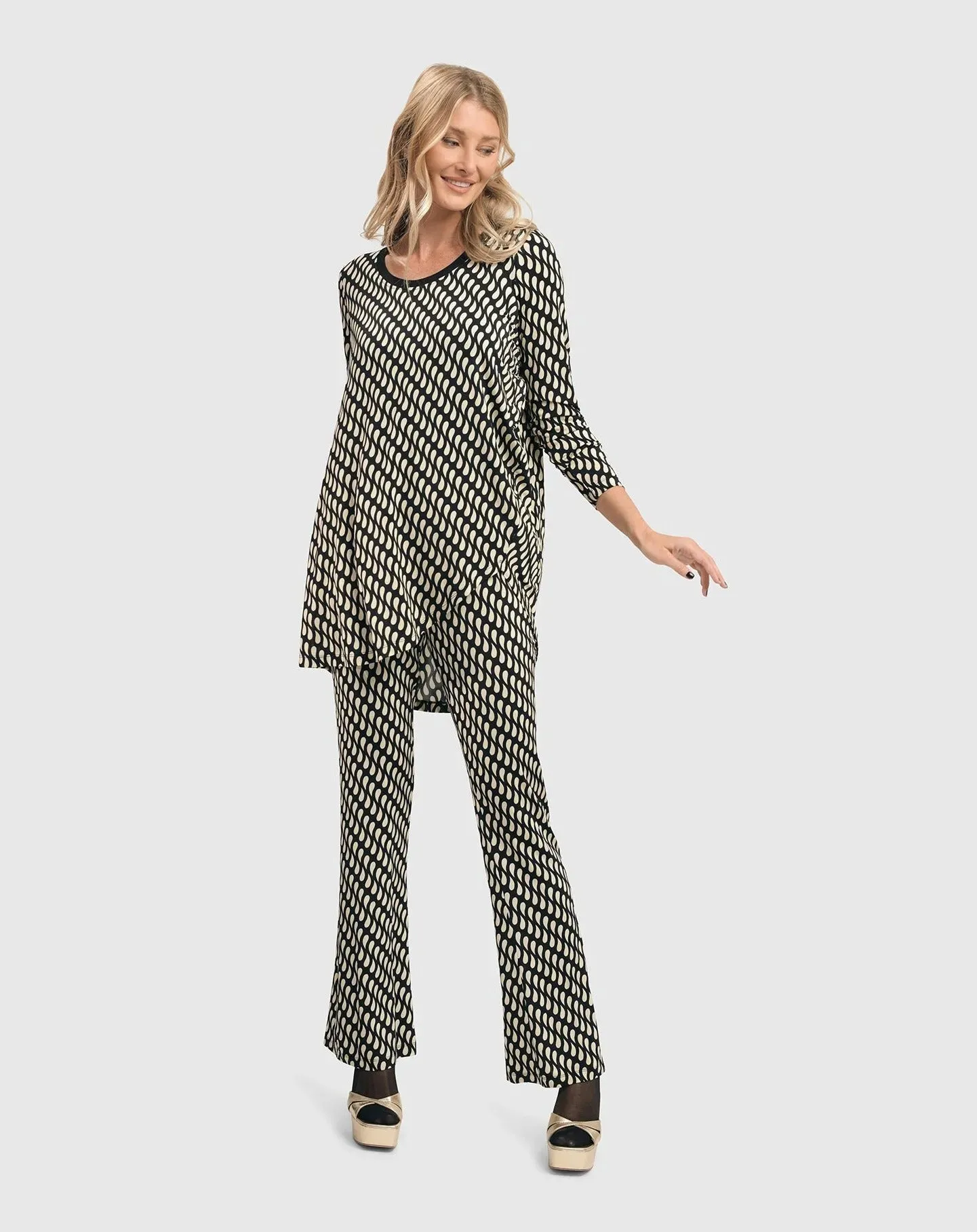 Ana Bootleg Flare Pants, Droplets