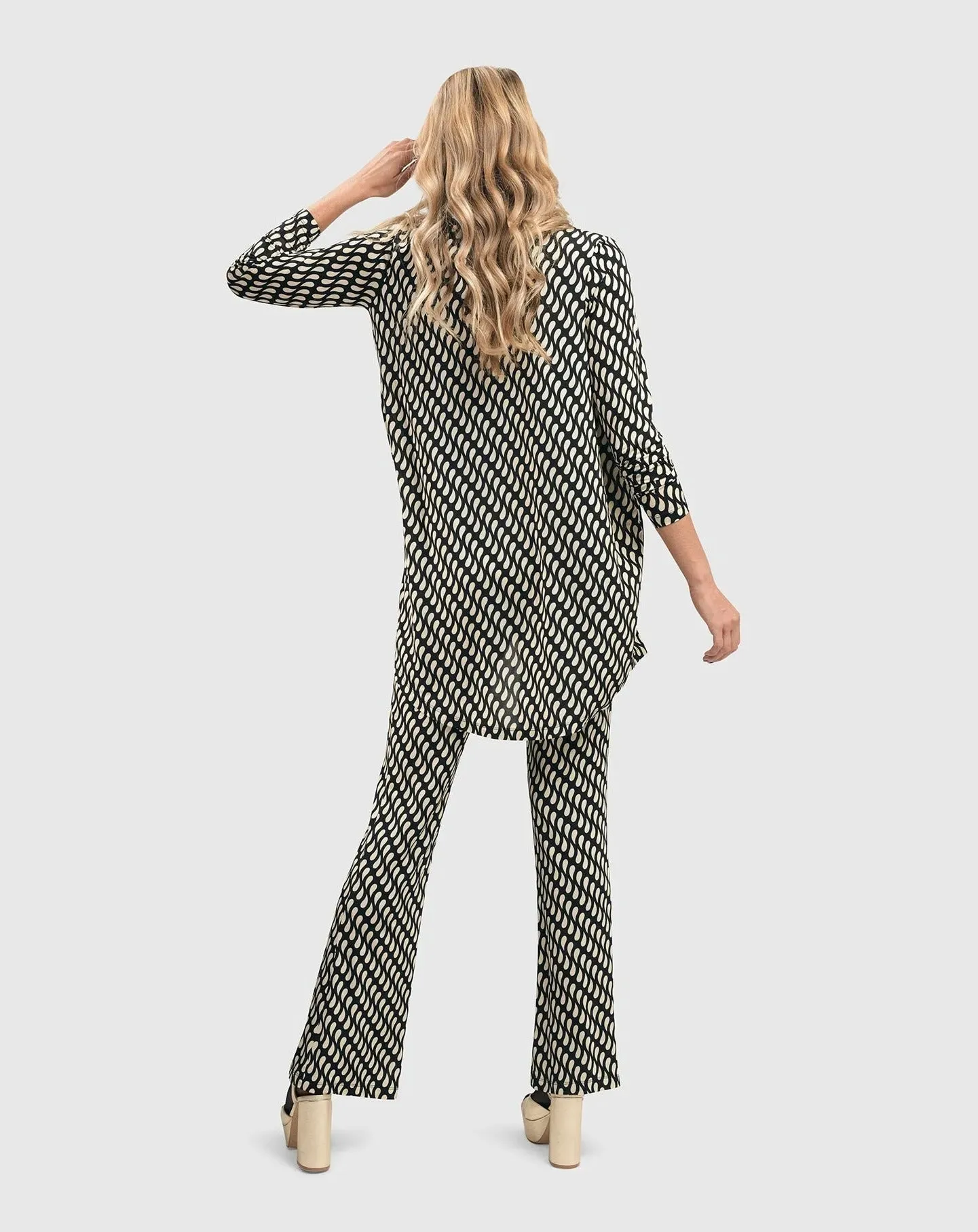 Ana Bootleg Flare Pants, Droplets
