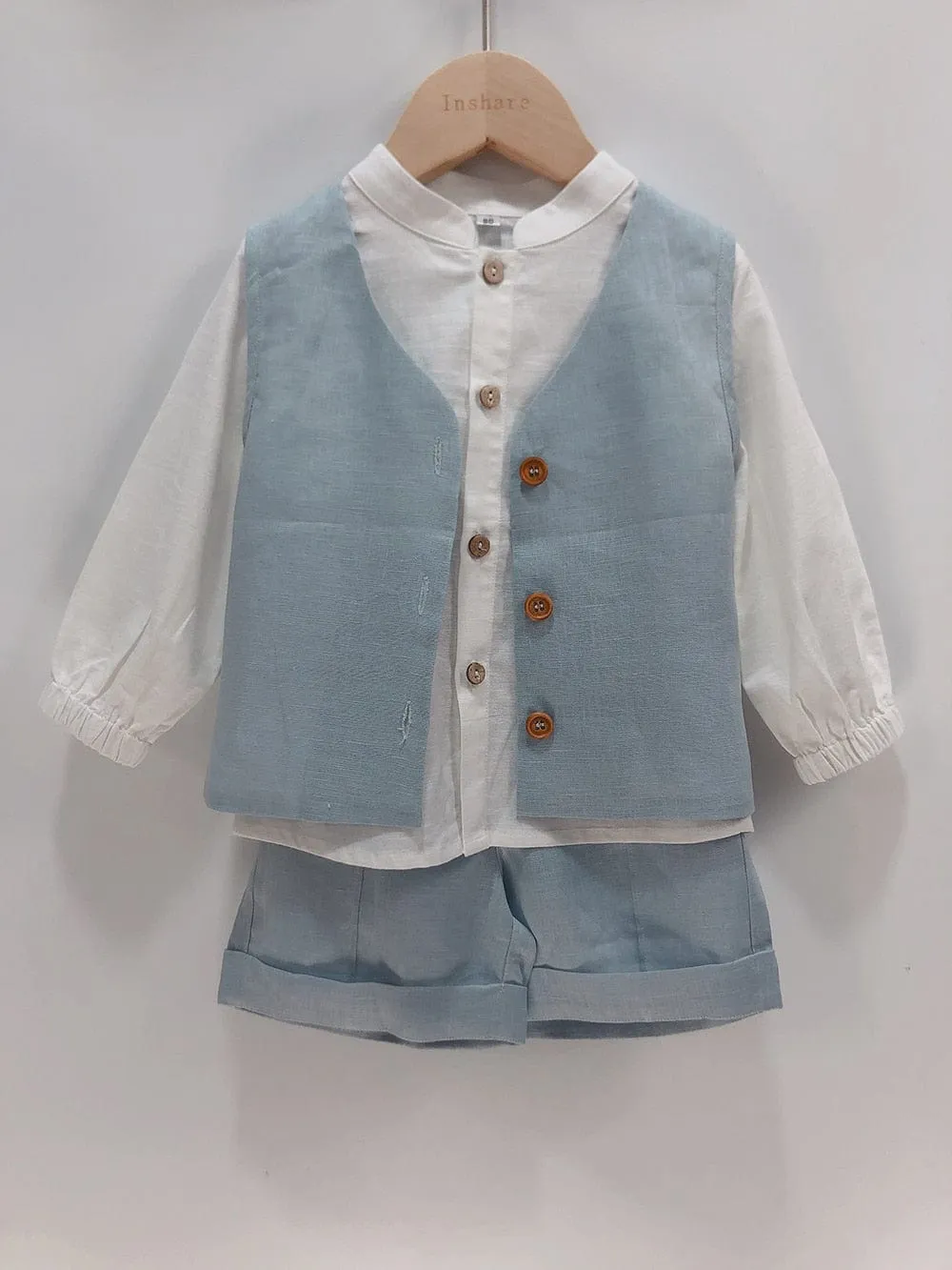 Boys Linen 3 Piece Outfit