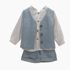 Boys Linen 3 Piece Outfit
