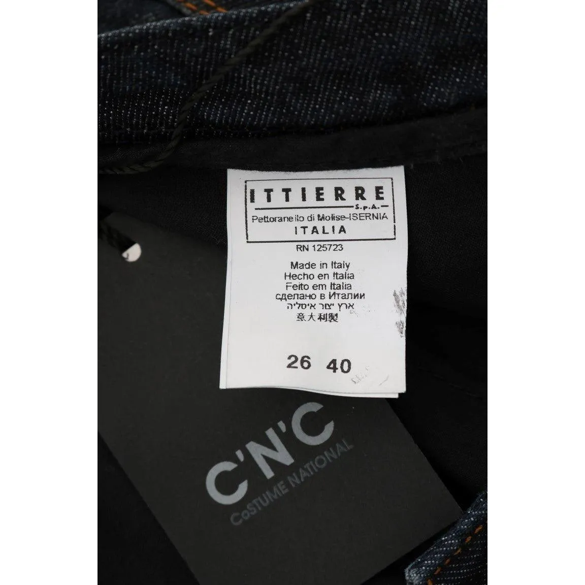 Costume National Chic Gray Slim Fit Denim