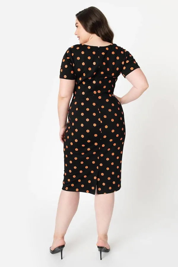 Jack-o-lantern Wiggle Dress