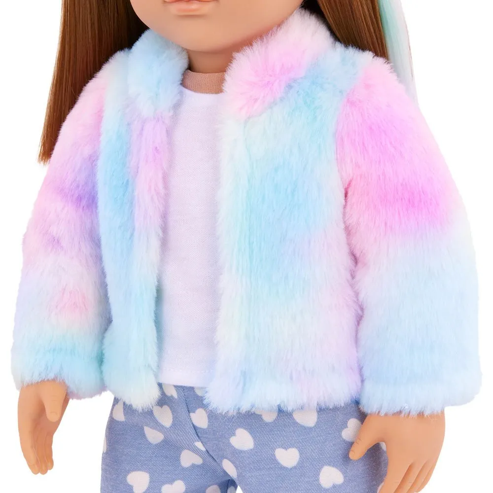 Our Generation Skylar 18" Doll w/ RainbowPetDogBow