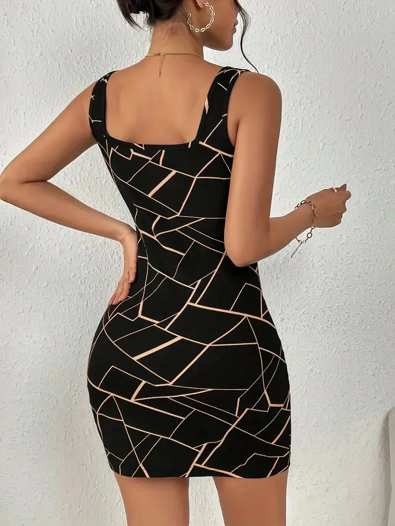 PARKA Slim-fitting Sleeveless Dress