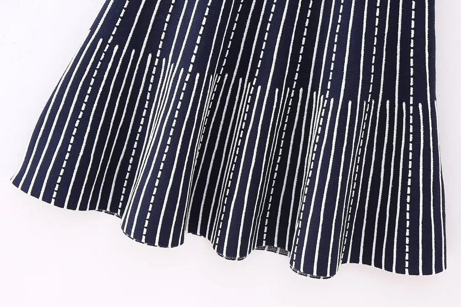 Striped Knit Mini Dress - Final Sale