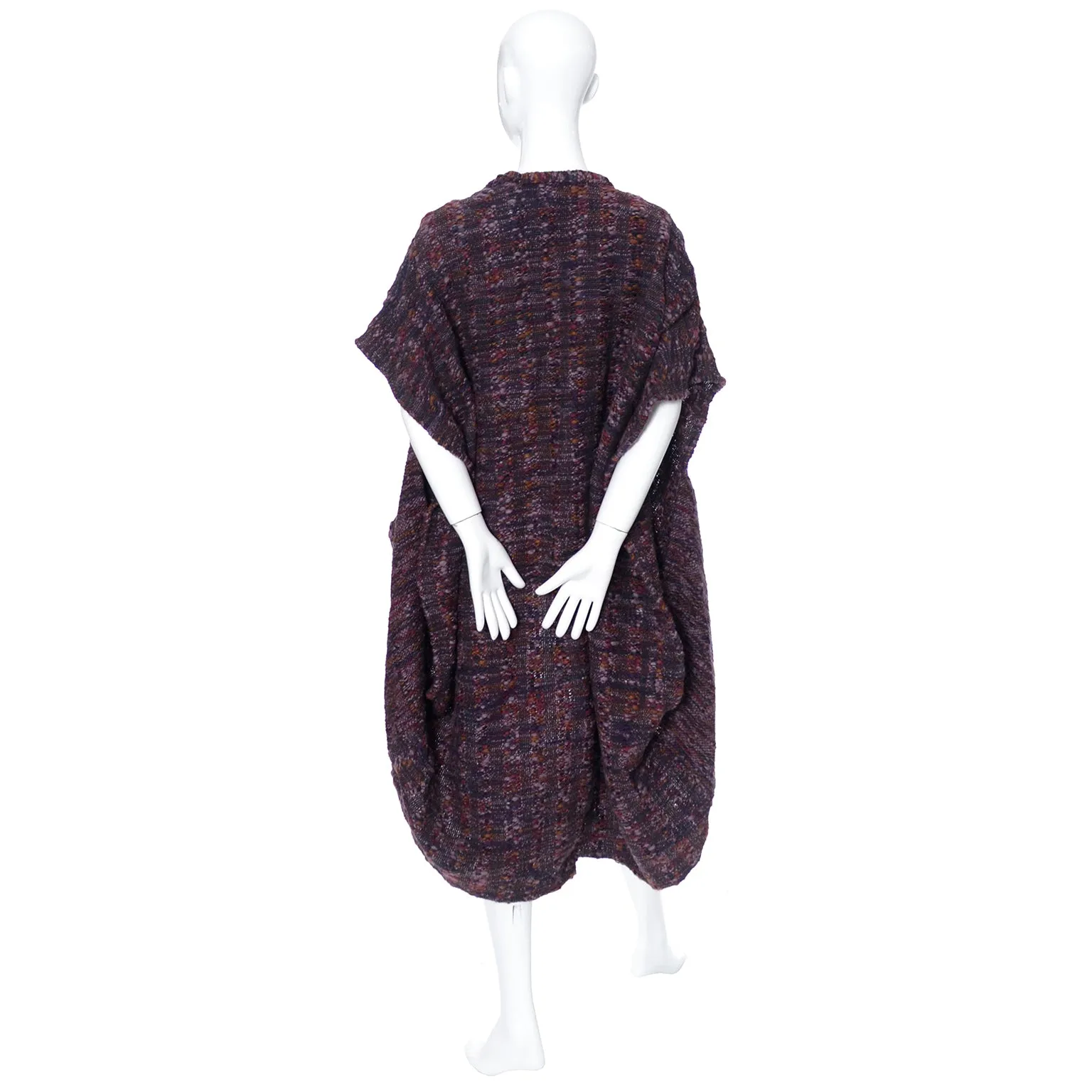 Vintage Nikos Handwoven Wool Long Sweater And Shawl Scarf 2 PC Set