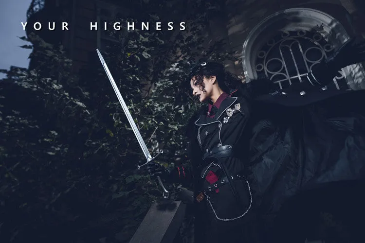 YourHighness~Gothic Lolita Suits Red Black Coat and SK
