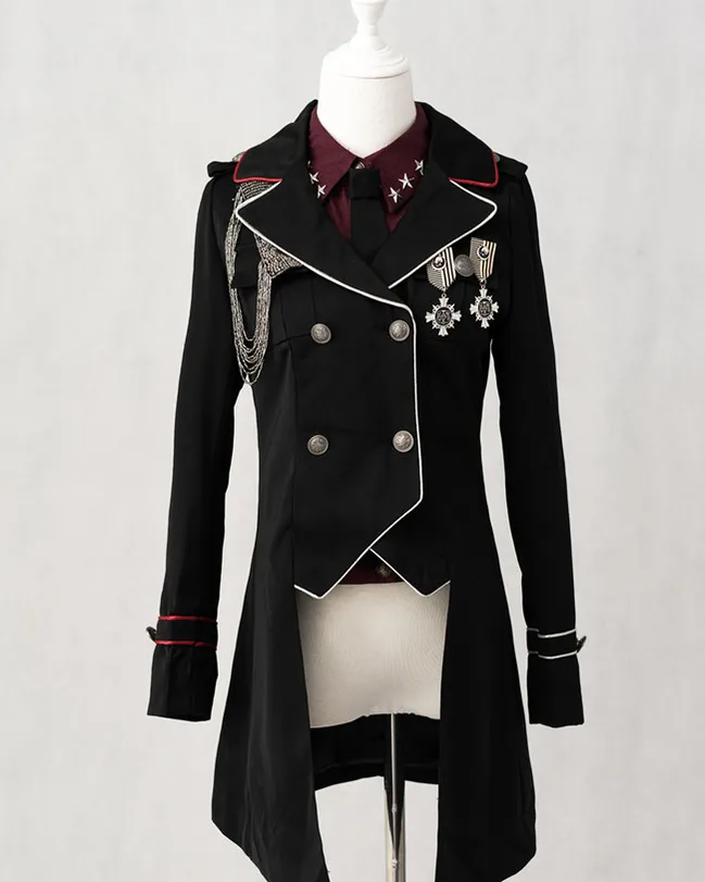 YourHighness~Gothic Lolita Suits Red Black Coat and SK