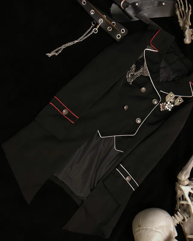 YourHighness~Gothic Lolita Suits Red Black Coat and SK