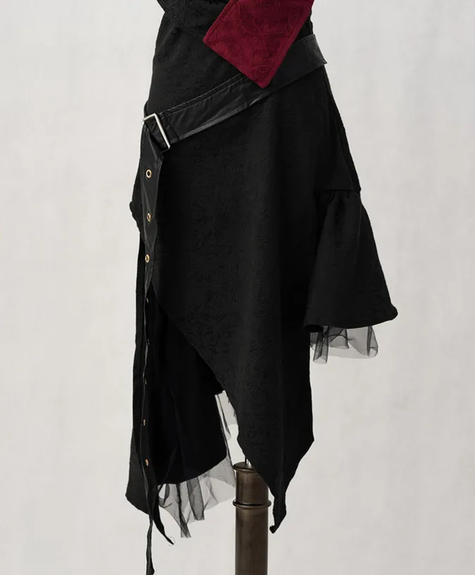 YourHighness~Gothic Lolita Suits Red Black Coat and SK