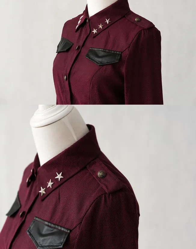 YourHighness~Gothic Lolita Suits Red Black Coat and SK
