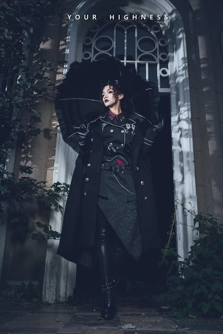YourHighness~Gothic Lolita Suits Red Black Coat and SK